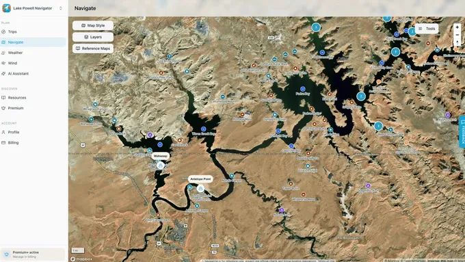 Does your GPS work on Lake Powell without cell service?